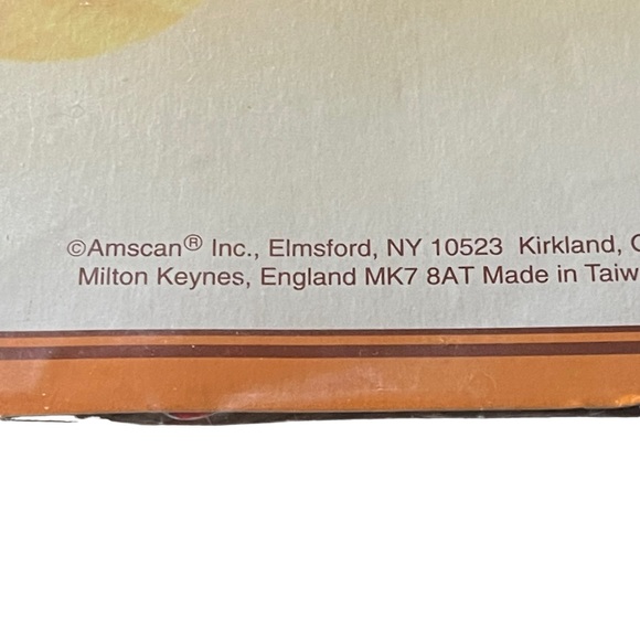 Vintage Honeycomb Tissue 12” Acorns Fall Thanksgiving AMSCAN  EUC ORIGINAL PACK - Picture 6 of 7